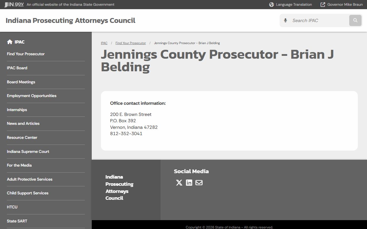 Jennings County prosecutor source for charges after jail arrest